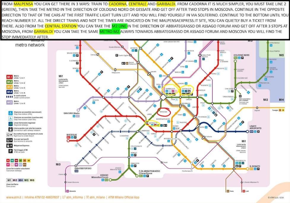 Taxi No-need - Metro, Train Station, Nightlife And Restaurants Appartement Milaan