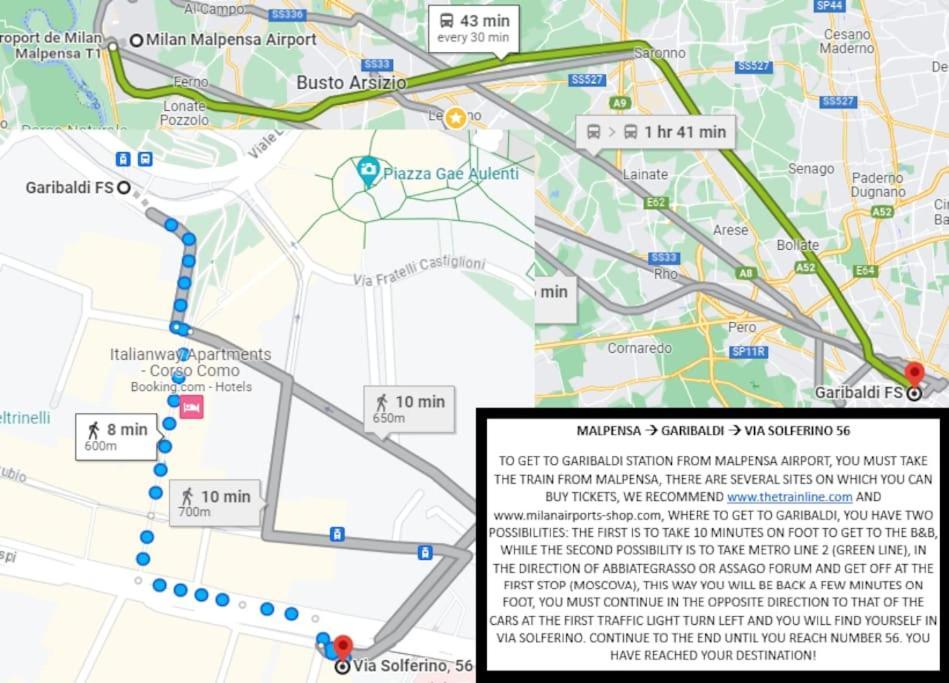 Appartement Taxi No-need - Metro, Train Station, Nightlife And Restaurants Milaan